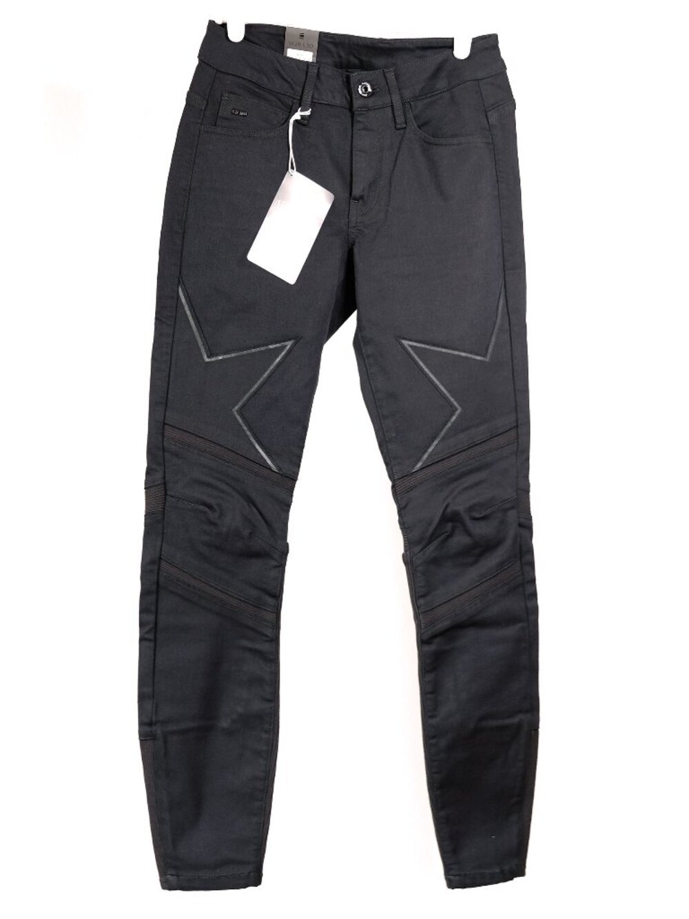 NWT G-Star Raw Moto 3D Motac Skinny Jeans, Black, W28 L30